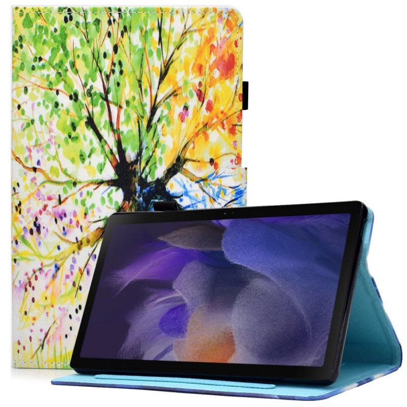 Folio-fodral Samsung Galaxy Tab A8 (2021) Akvarell Träd