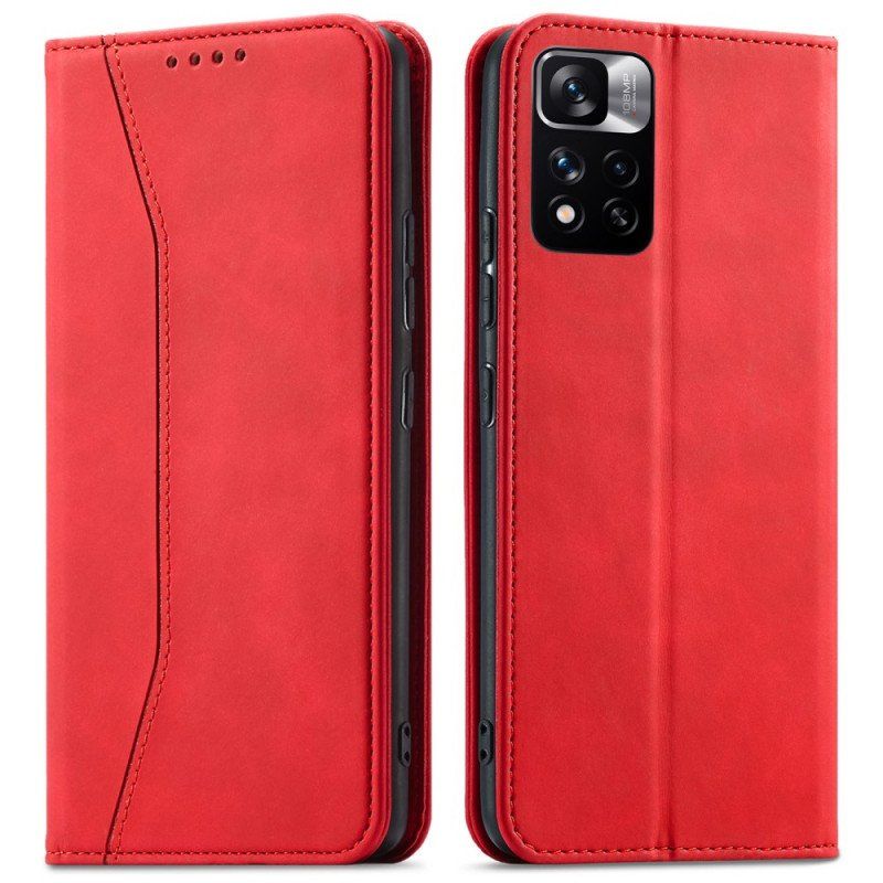 Folio-fodral Xiaomi Redmi Note 11 Pro Plus 5G Läderfodral Sömnad