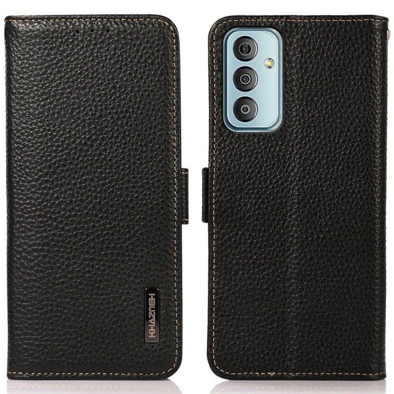 Läderfodral Samsung Galaxy M23 5G Litchi Läder Khazneh Rfid