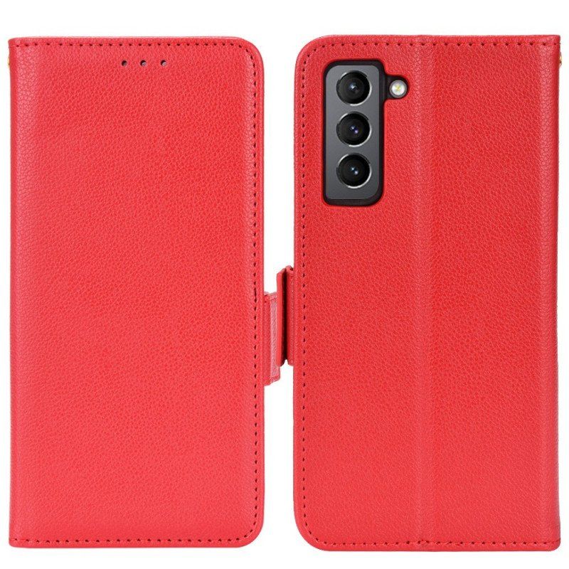 Läderfodral Samsung Galaxy S22 Plus 5G Stil Läder Litchi Design