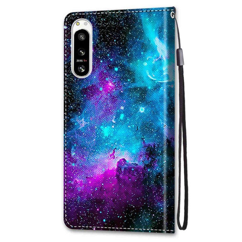 Läderfodral Sony Xperia 5 IV Kosmisk Himmel