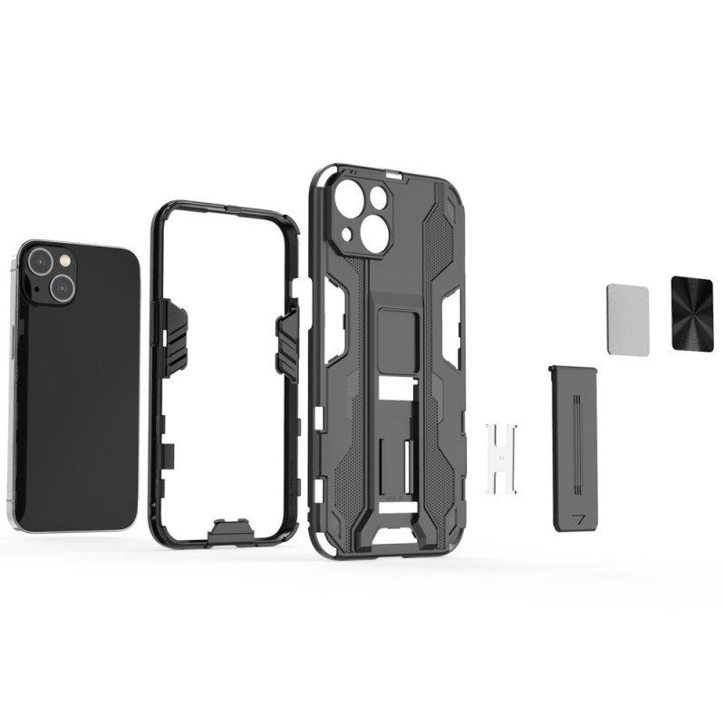Skal iPhone 14 Plus Vertikalt Och Horisontellt Avtagbart Stöd