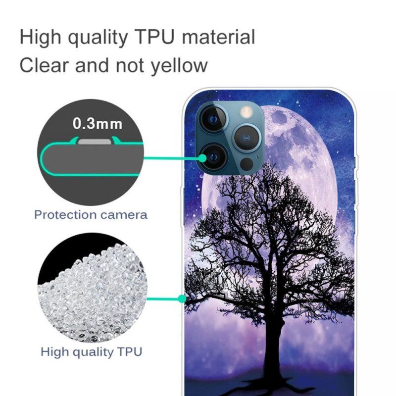 Skal iPhone 14 Pro Träd Under Månen