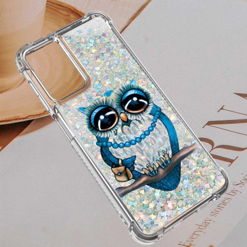 Skal Samsung Galaxy A13 Miss Owl Paljetter