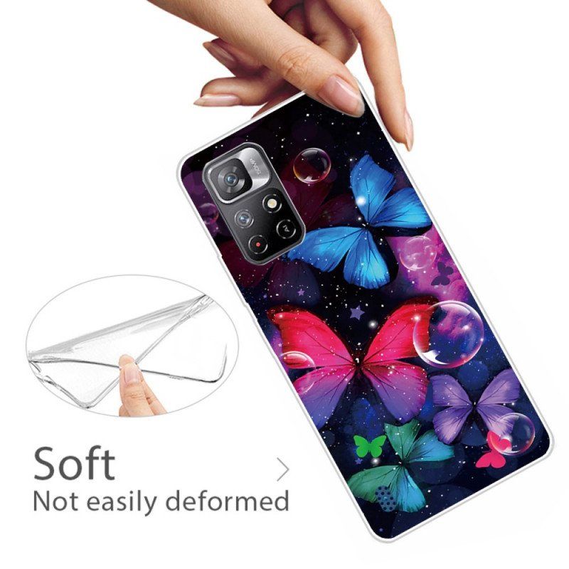Skal Xiaomi Redmi Note 11 Pro Plus 5G Flexibla Fjärilar