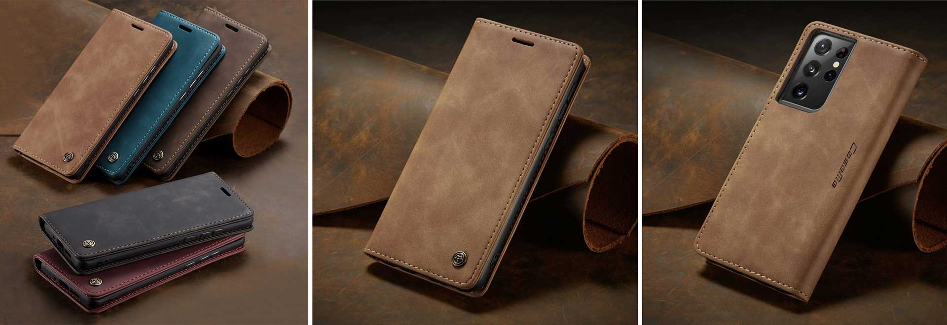 läderfodral skal för samsung galaxy s21 5g